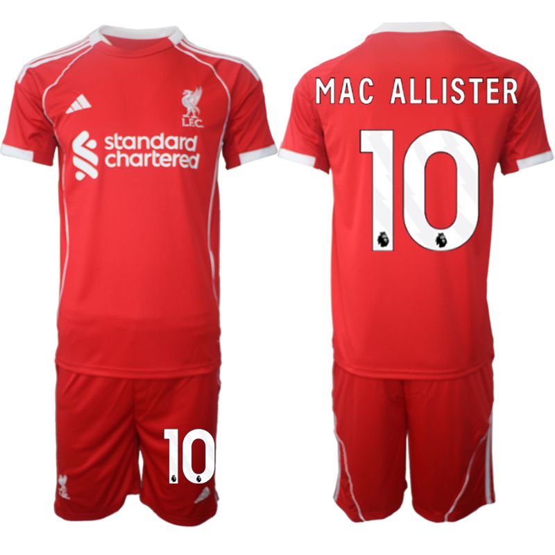 Men 2025-2026 Season Club Liverpool home red 10 Soccer Jersey